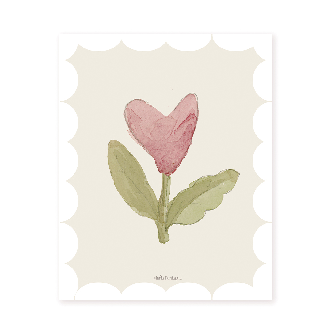 LÁMINA "FLOR CORAZÓN" - Imagen 2