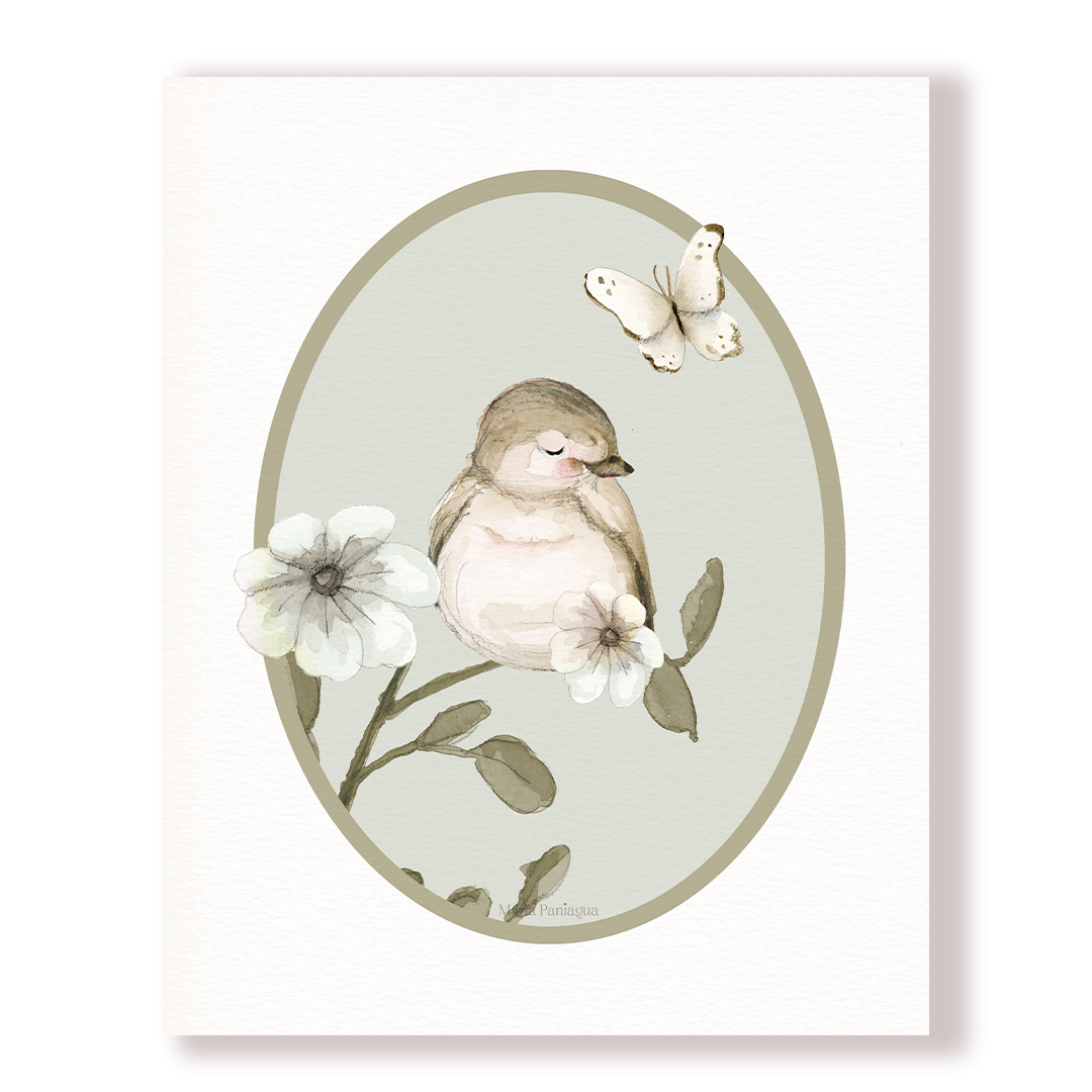 lamina bienvenido pajarito