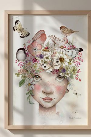 lamina art print cosas bonitas en la cabeza