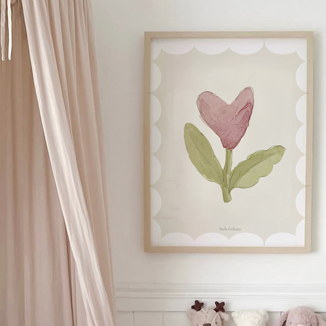 LÁMINA "FLOR CORAZÓN"