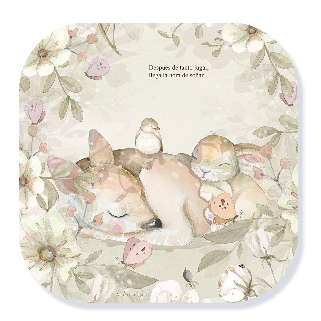 Vinilo infantil cuento amigos