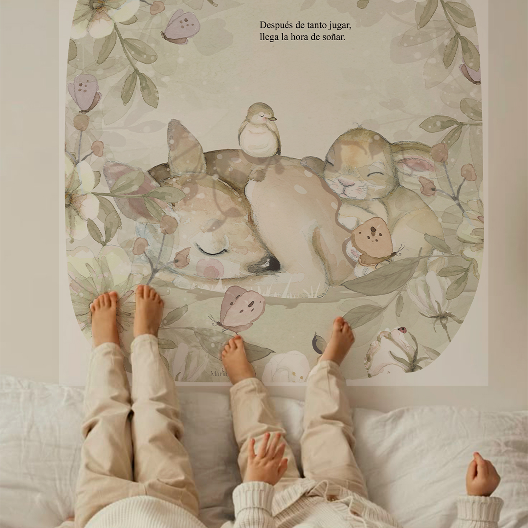 cuento en la pared amigos