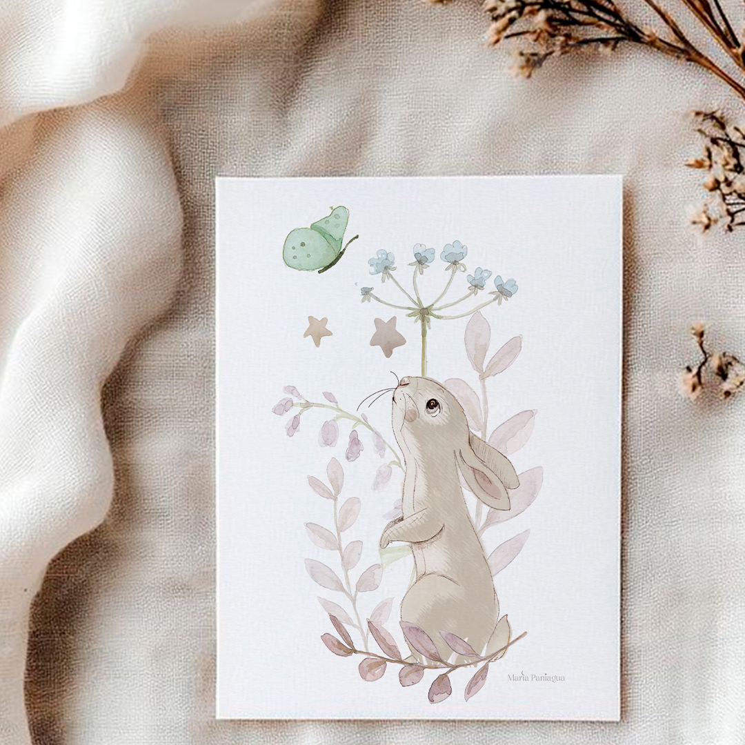 ejemplo lamina decorativa infantil bienvenido mariposa