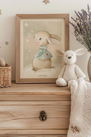 lámina bebe conejito