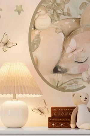 vinilo pared infantil cervatillo 100 cm