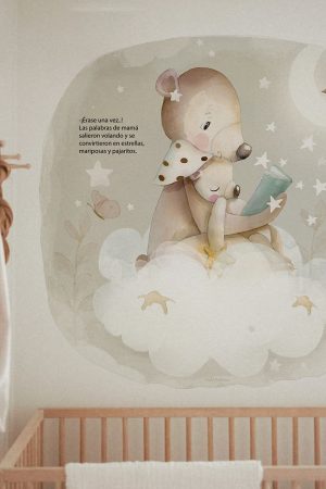 vinilo pared infantil hora de soñar