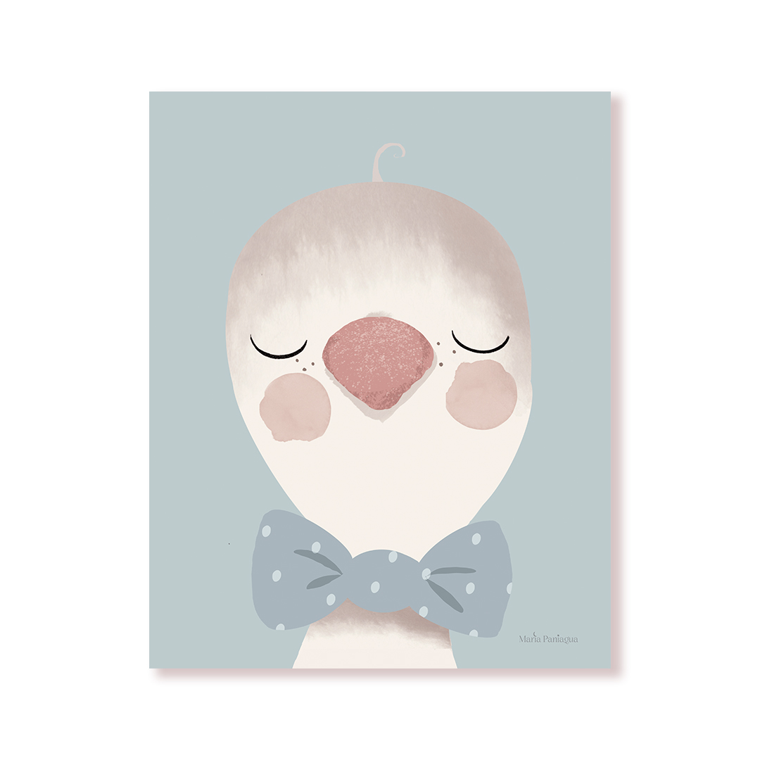 lamina infantil decorativa ganso