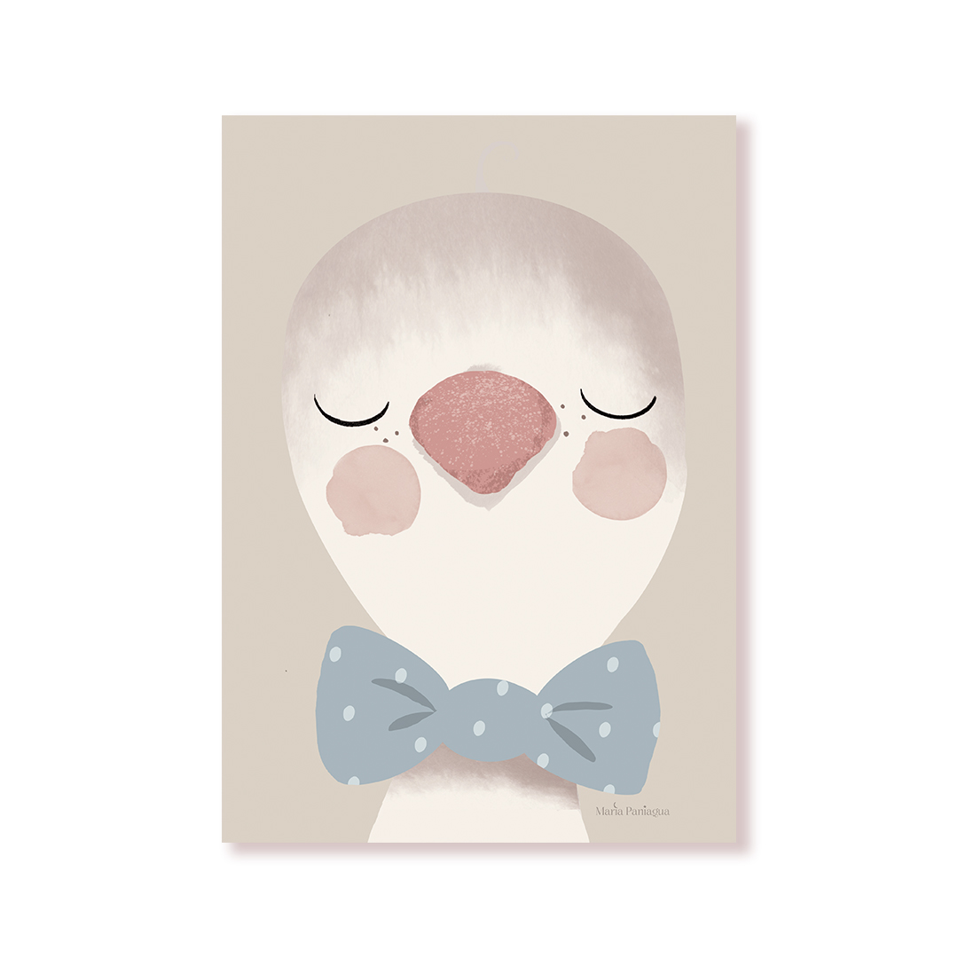 lamina infantil decorativa ganso