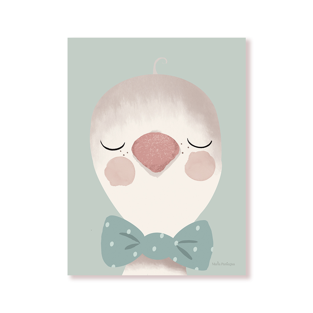 lamina infantil decorativa ganso