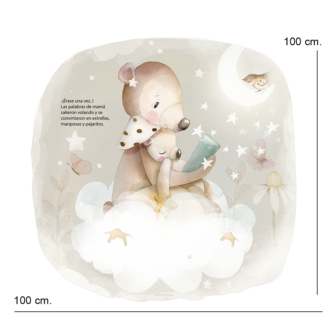 vinilo pared infantil hora de soñar