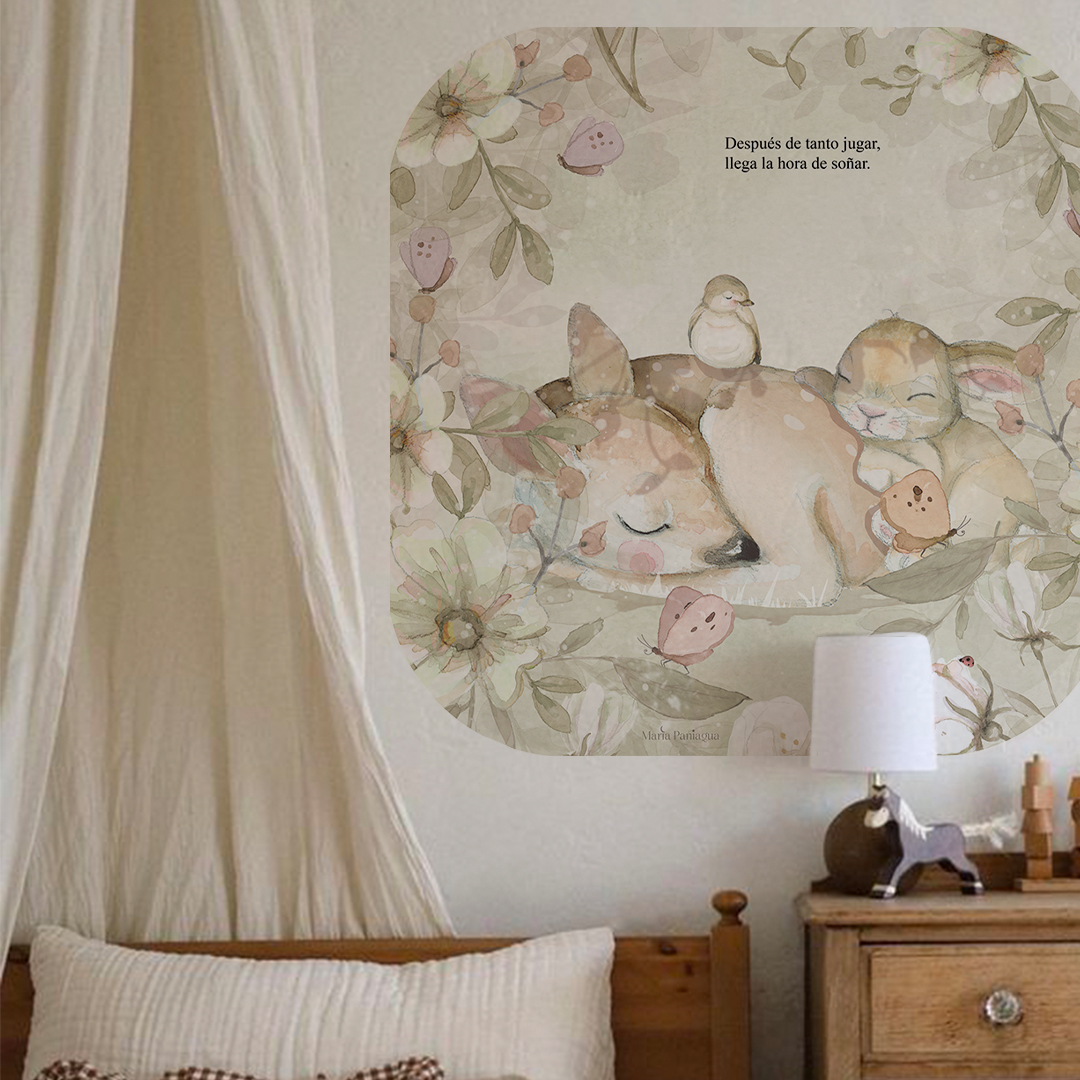 vinilo infantil cuento amigos