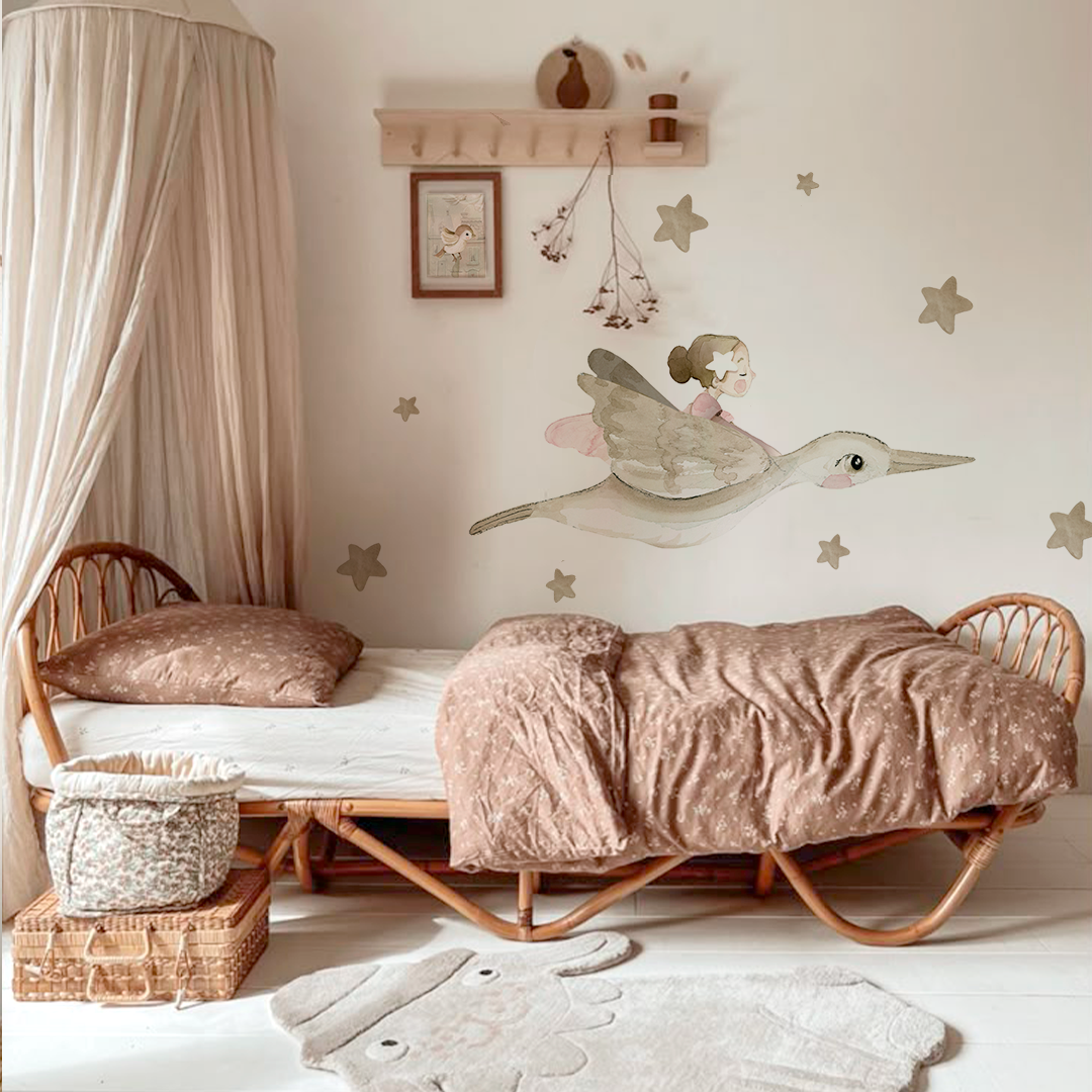 vinilo lalalu volando con los pajaros