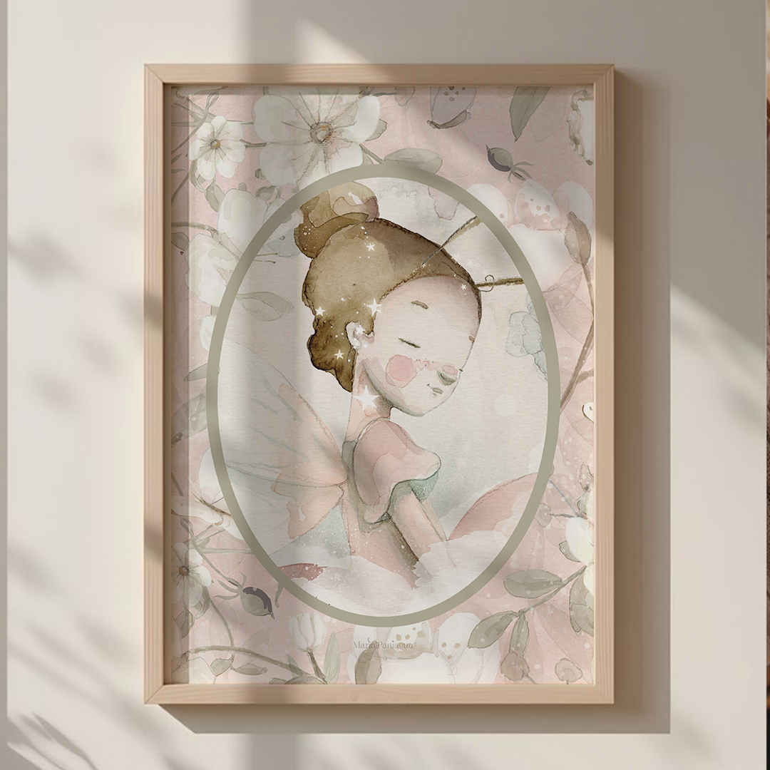 lamina el sueño de lalalu ovalo flores