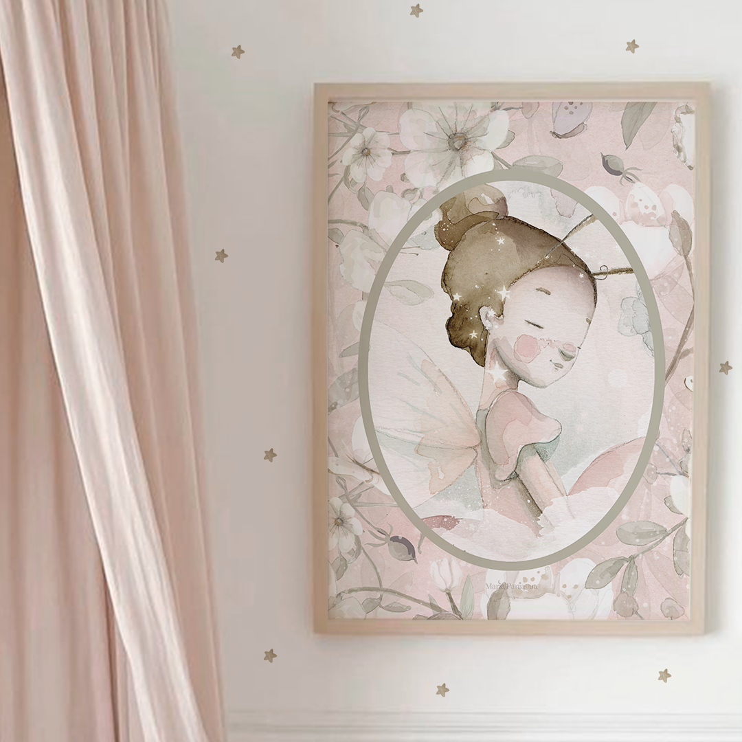 Preciosa lámina infantil para decorar, para regalar. Ilustraciones con corazón.