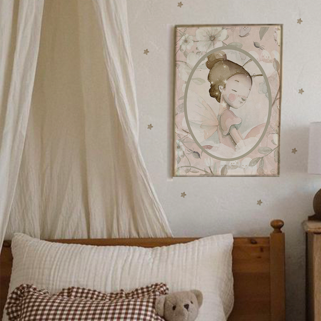 lamina el sueño lalalu ovalo flores