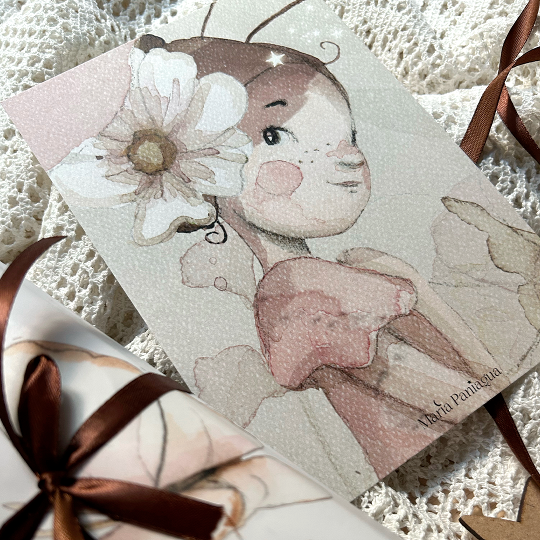 Preciosa lámina infantil para decorar, para regalar. Ilustraciones con corazón.