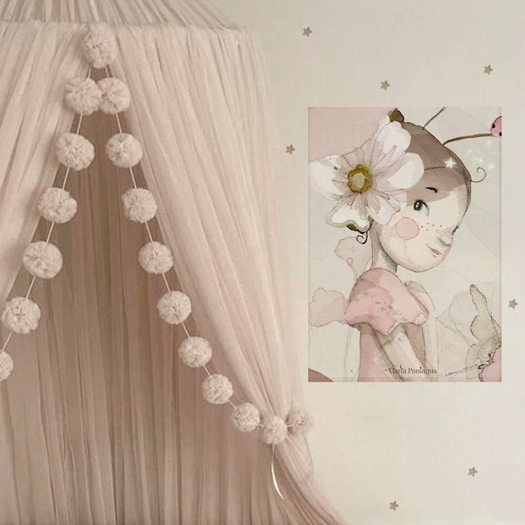 lamina retrato de lalalu flores