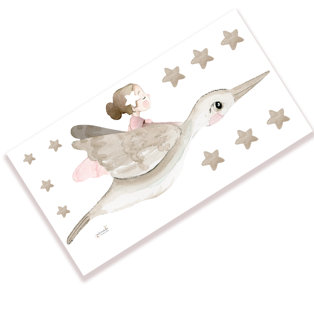 vinilo lalalu volando con los pajaros