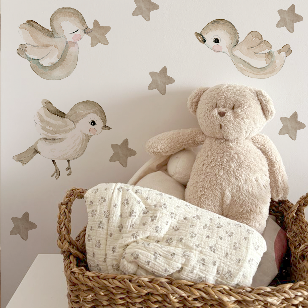 vinilos pajaritos lalalu