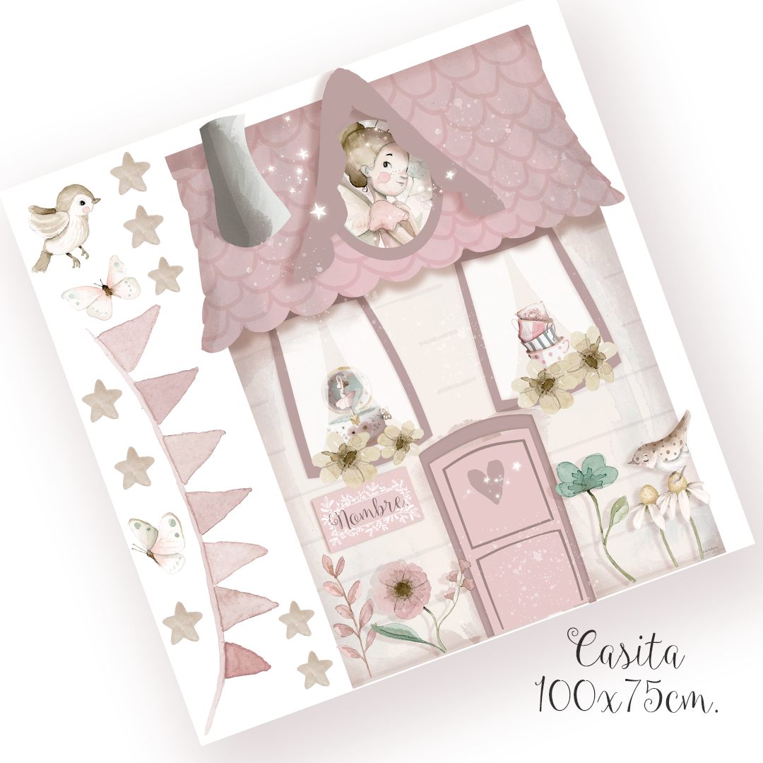 vinilo infantil casita