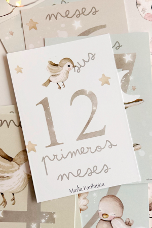 12 tarjetas cumplemes