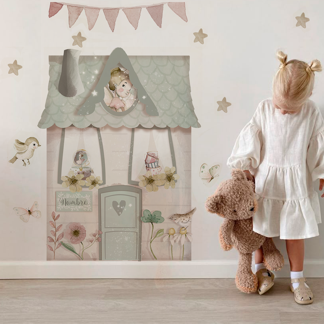 vinilo infantil casita