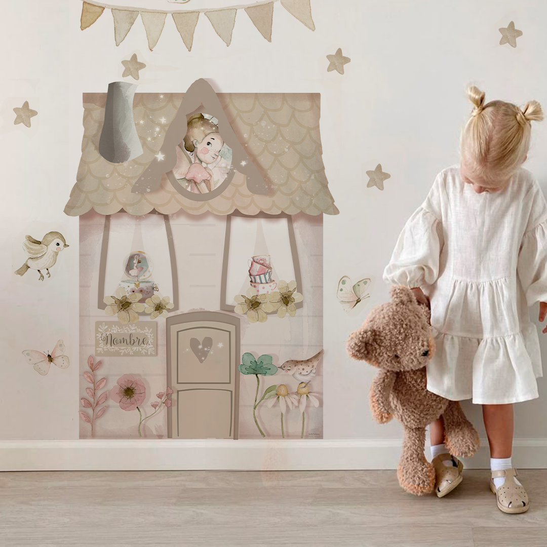 vinilo infantil casita