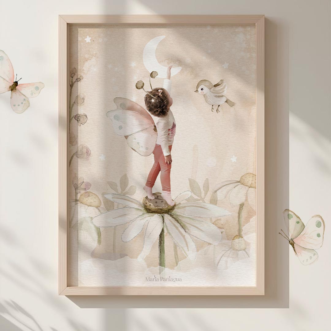 lamina foto ilustraciona ama luna foto ilustración