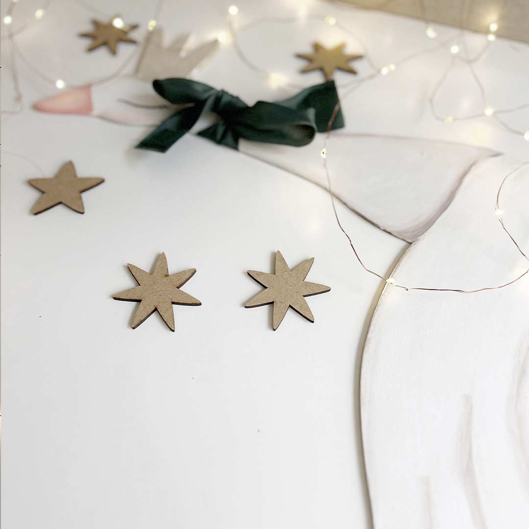 silueta de madera rey cisne