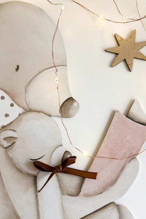 silueta de madera hora de soñar