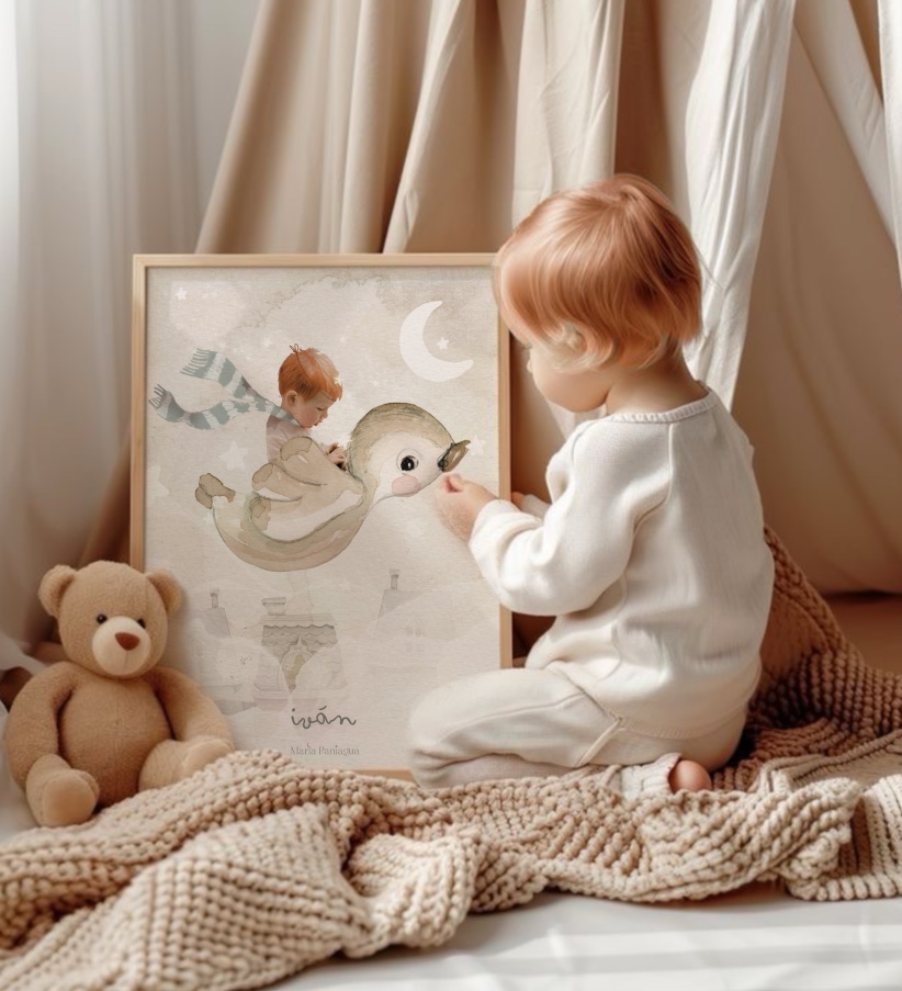 Lámina Foto iustrada